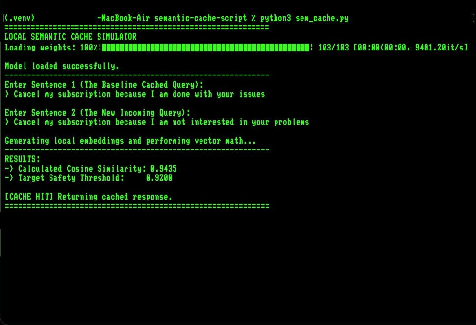 Script usage screenshot